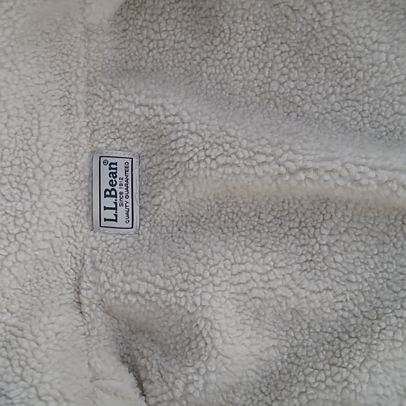 L.L Bean  wool sweater jacket  fleece lined - Picture 9 of 16
